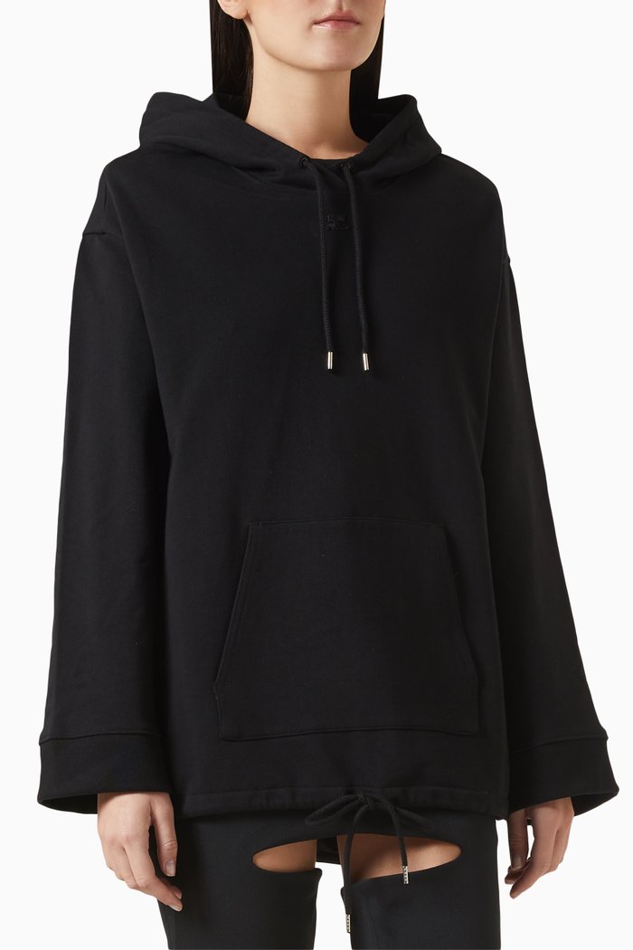 

Logo Hoodie in Fleece, Black