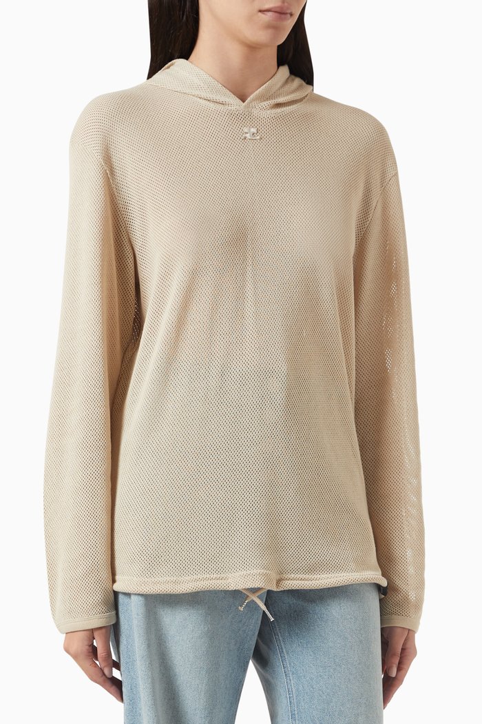 

AC Hoodie in Mesh, Neutral