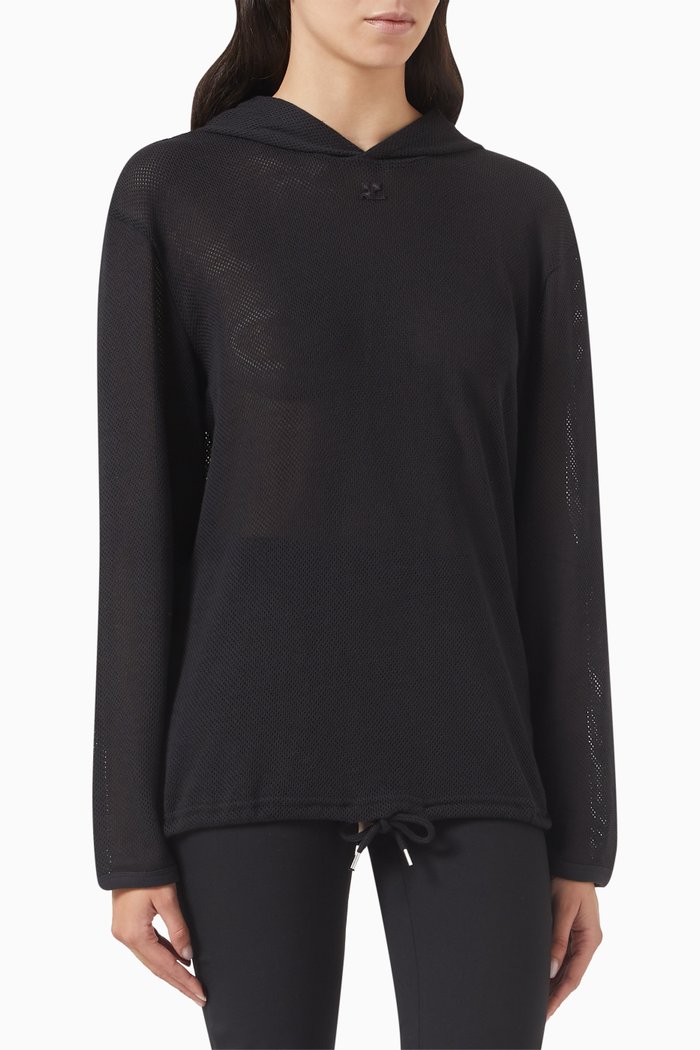 

AC Hoodie in Mesh, Black