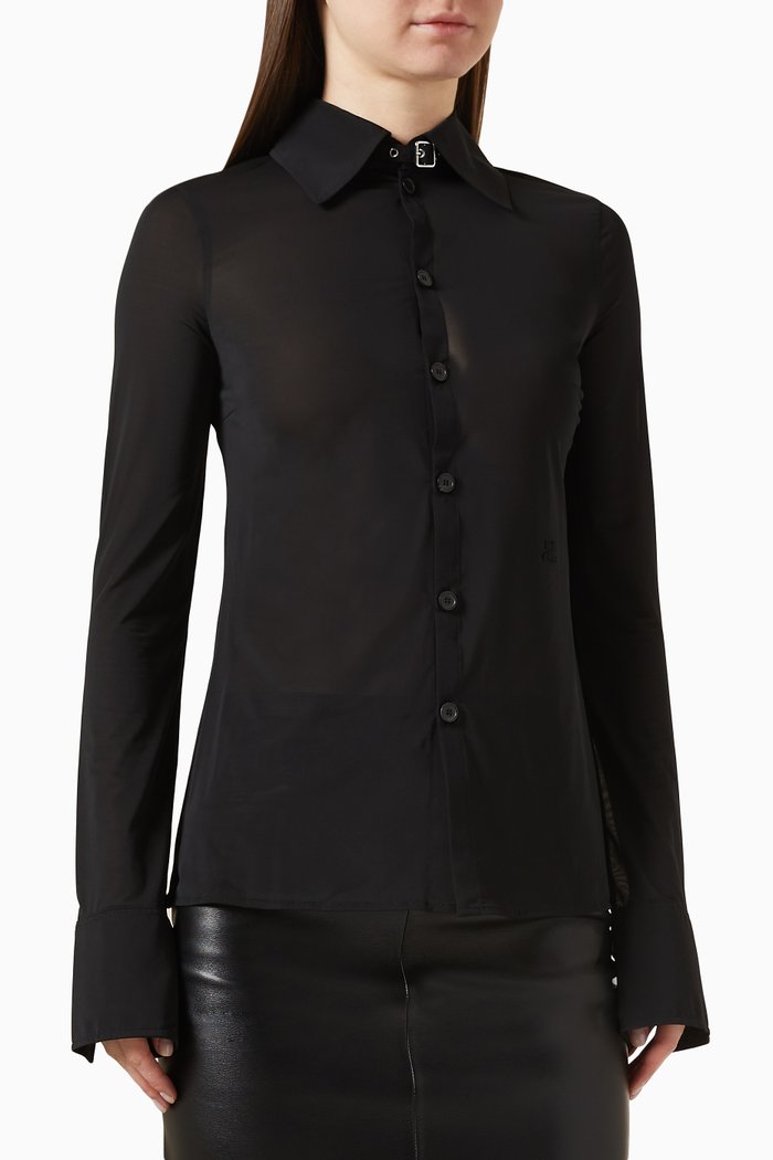 

Buckle Second-skin Shirt, Black