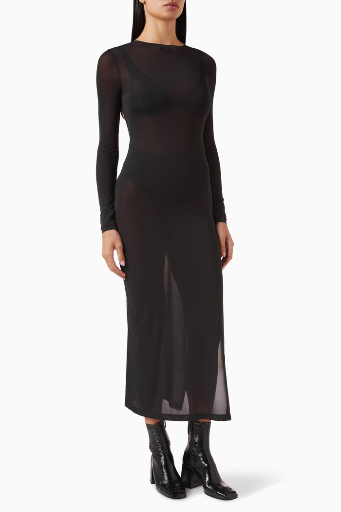 

Second-skin Tube Dress, Black