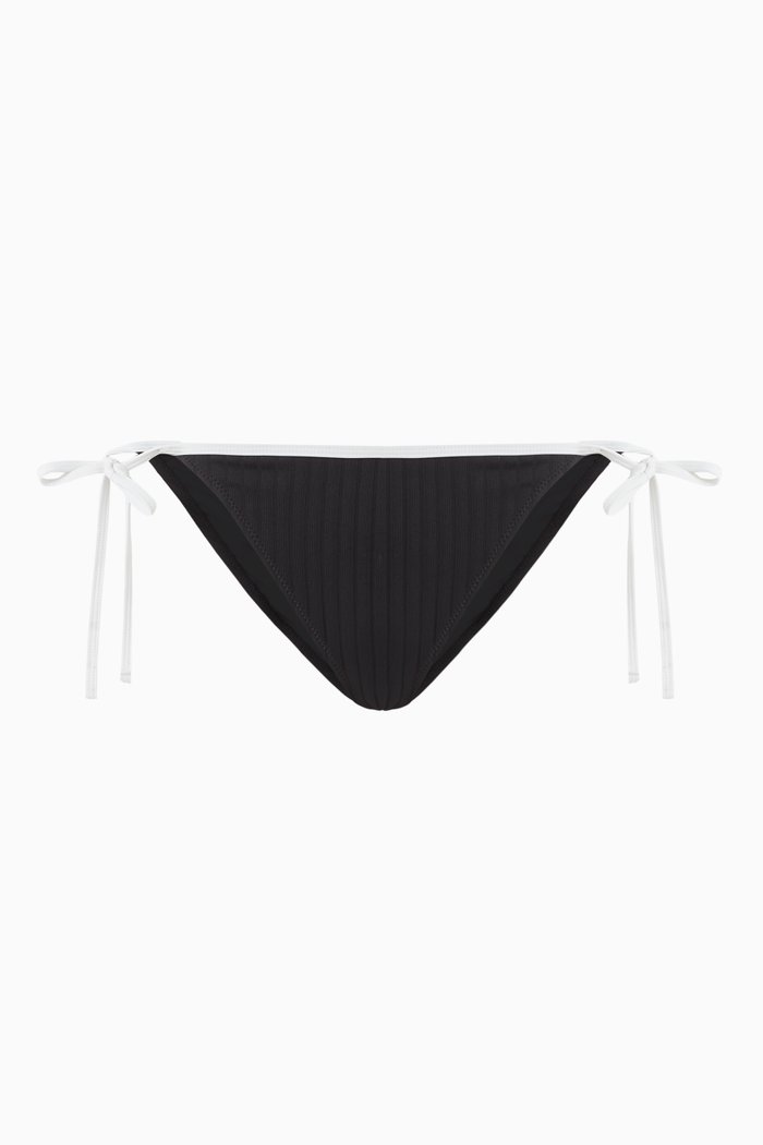 

The Iris Bikini Briefs in Recycled Polyamide, Black