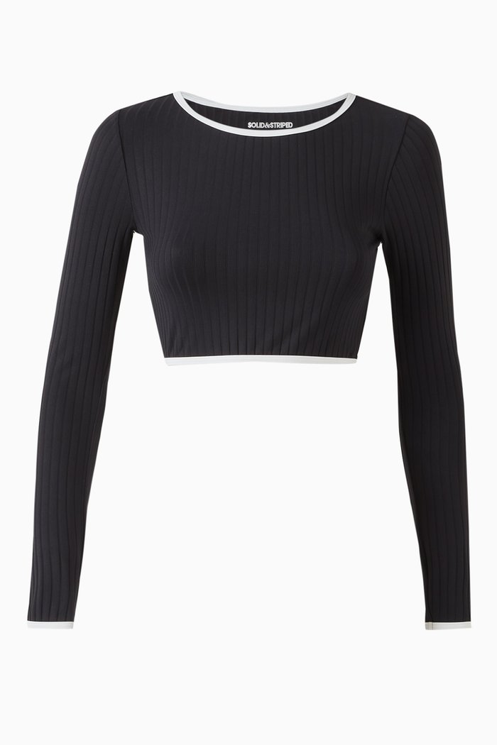 

The Nola Rashguard in Recycled Polyamide, Black