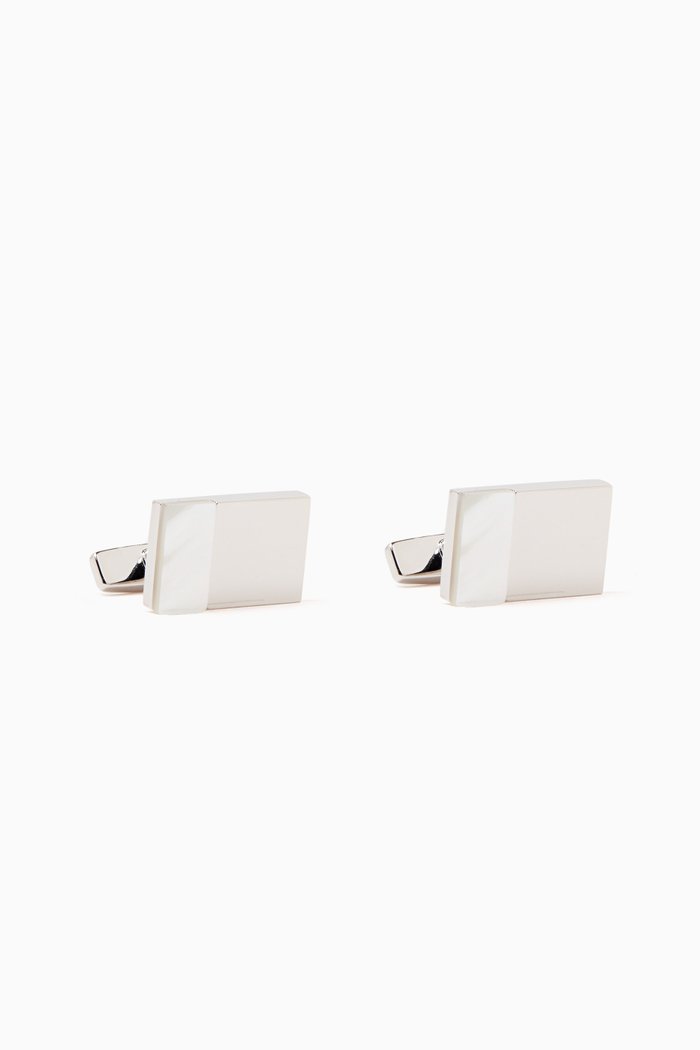 

Rectangular Cufflinks in Brass, Neutral