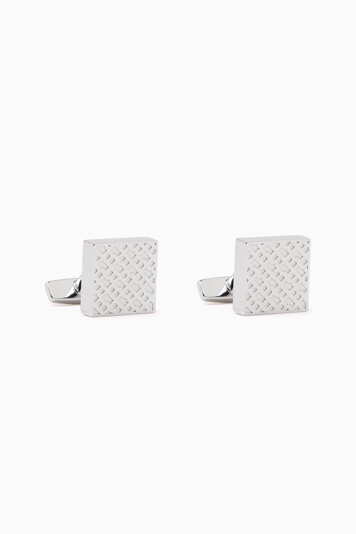 

Monogram Cufflinks in Brass, Silver