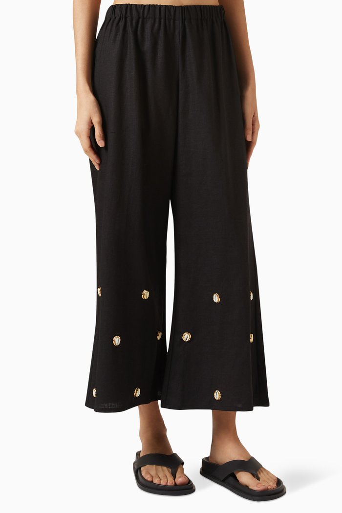 

Susy Pants in Linen, Black