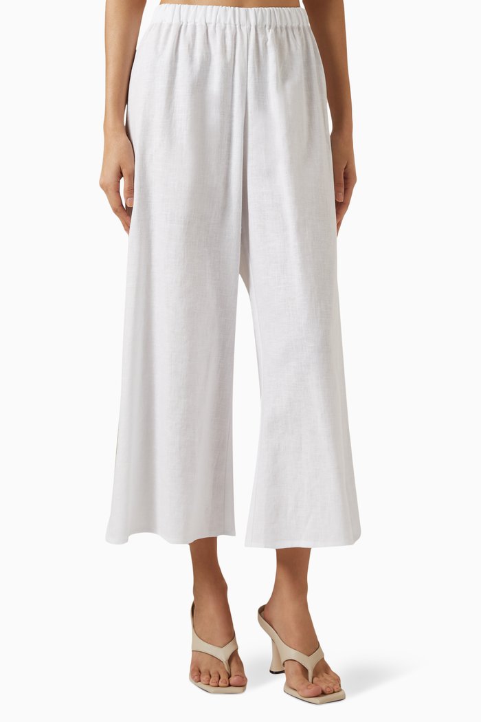 

Susy Pants in Linen, White