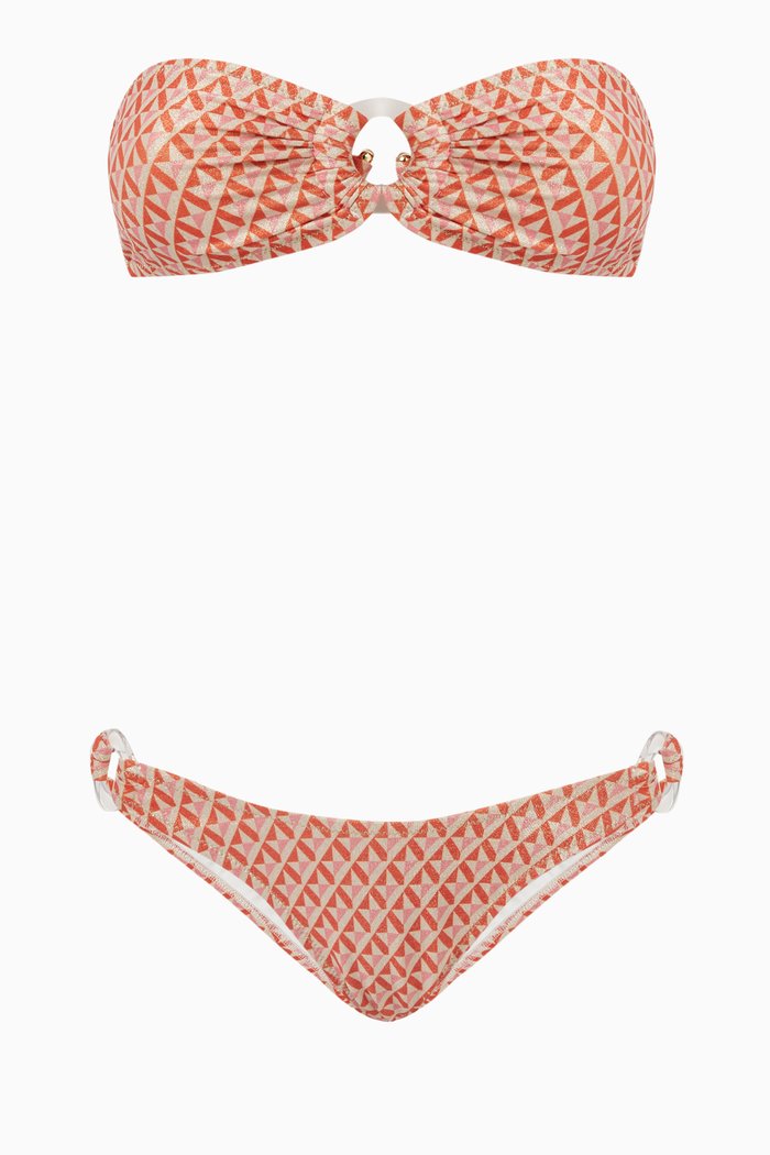 

Bandcamp Two-piece Bikini Set in Stretch Nylon, Multicolour
