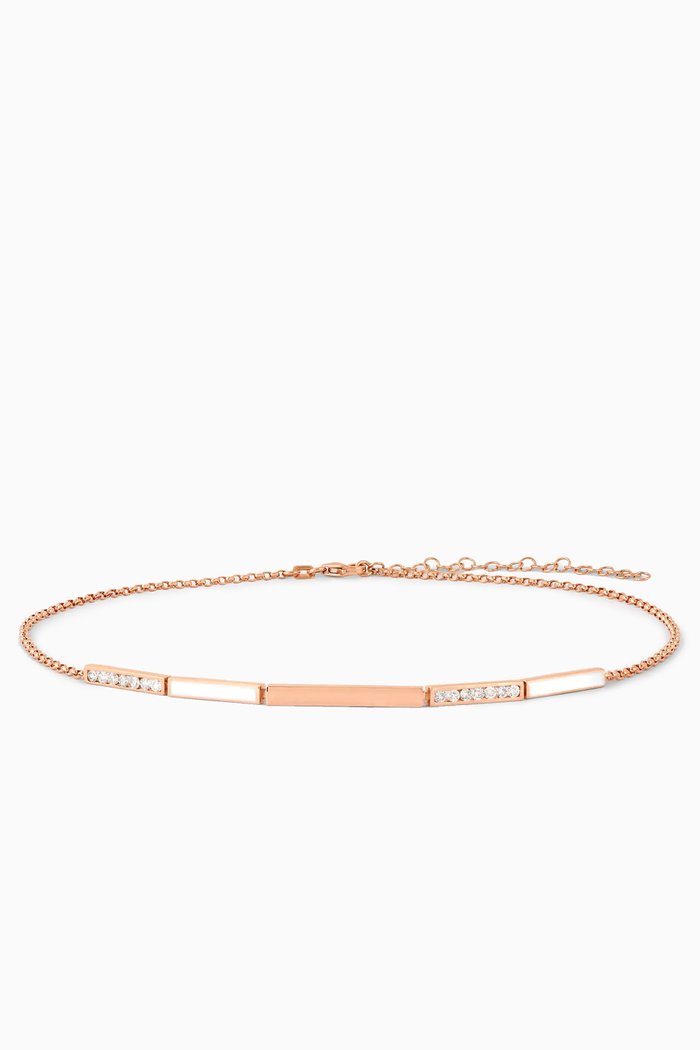 

Whatever Femme Fatale Diamond Choker in 18kt Rose Gold
