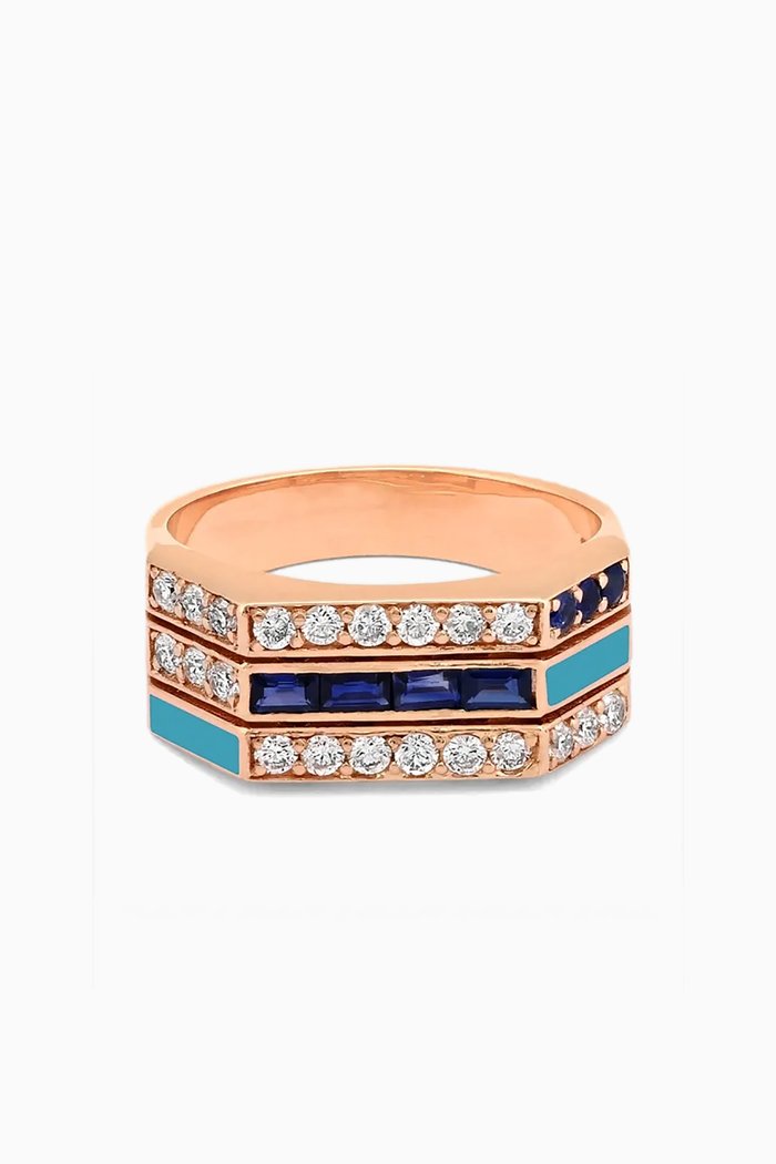 

Whatever Ménage à Trois Multi-stone Ring in 18kt Rose Gold