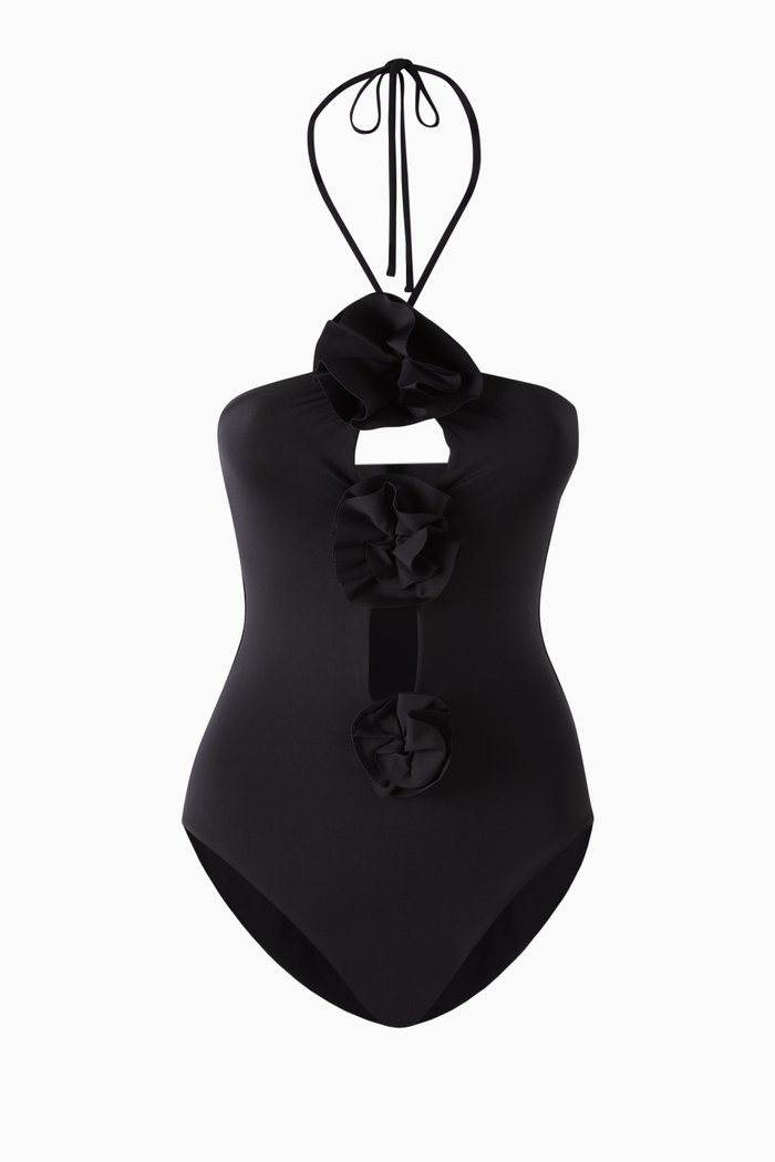

Fiora Cut-out One-piece Swimsuit, Black