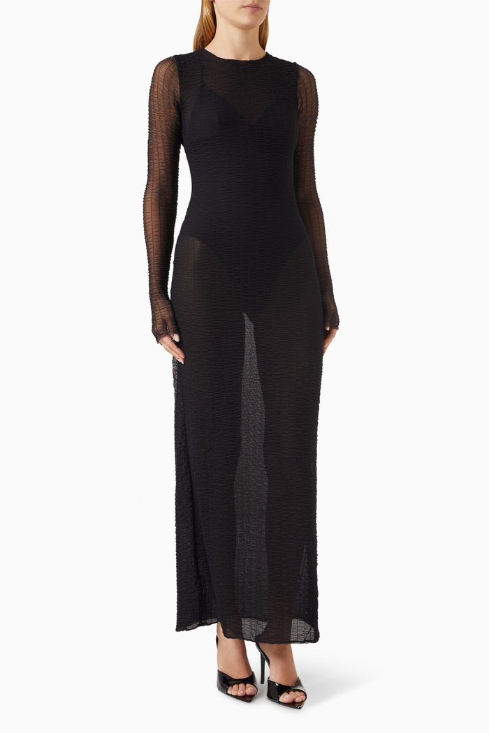

Amazonas Sheer Maxi Dress, Black