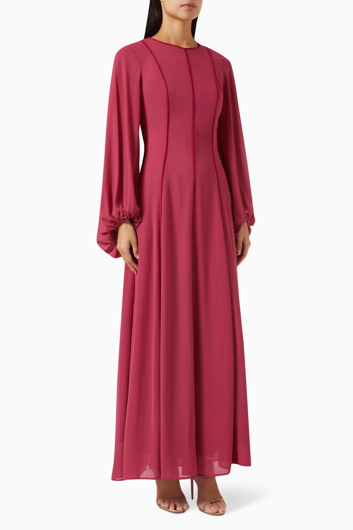 

Datura Maxi Dress in Georgette, Pink