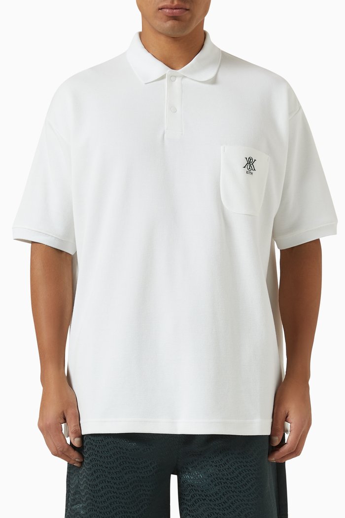 

Ethan Polo Shirt in Cotton Piqué, White