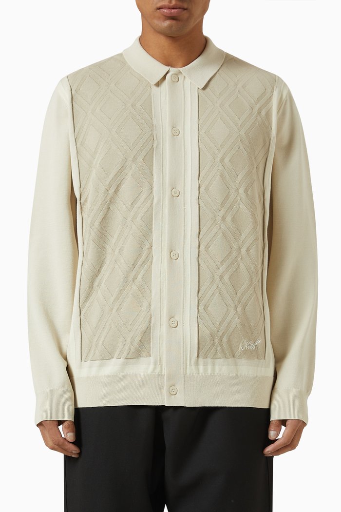 

Girard Cardigan in Viscose-blend Knit, Neutral