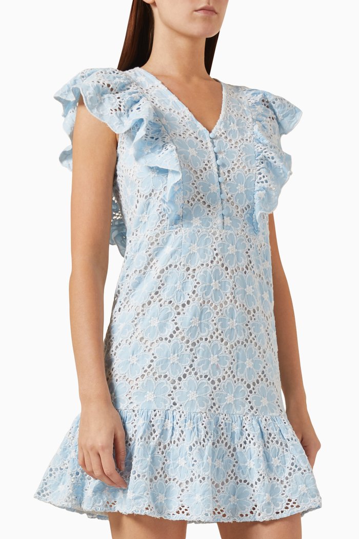 

Yasbeauty Mini Dress in Organic Cotton, Blue