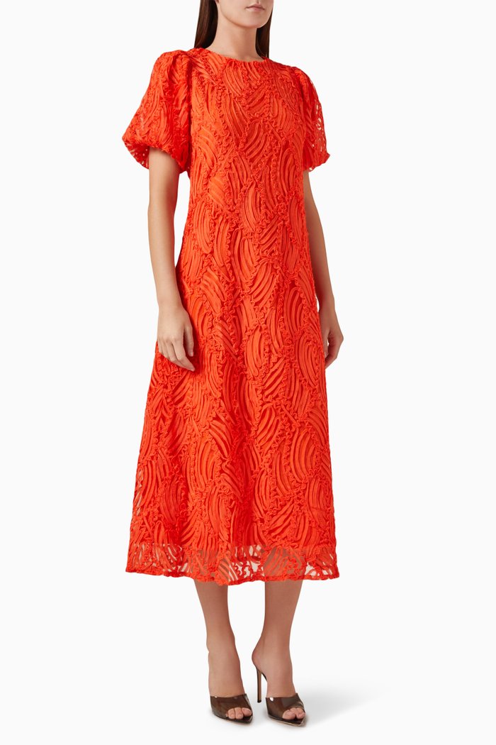 

Yasbilo Jacquard Midi Dress, Red
