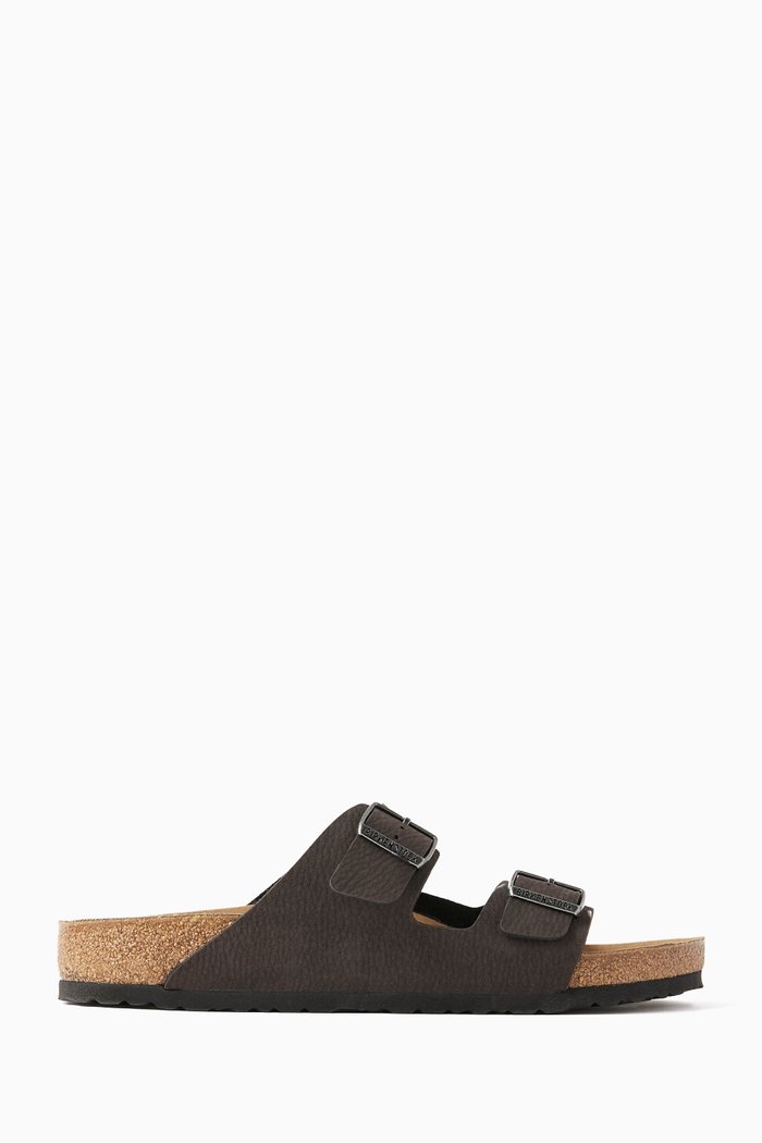 Arizona Sandals in Synthetic Leather, Brown