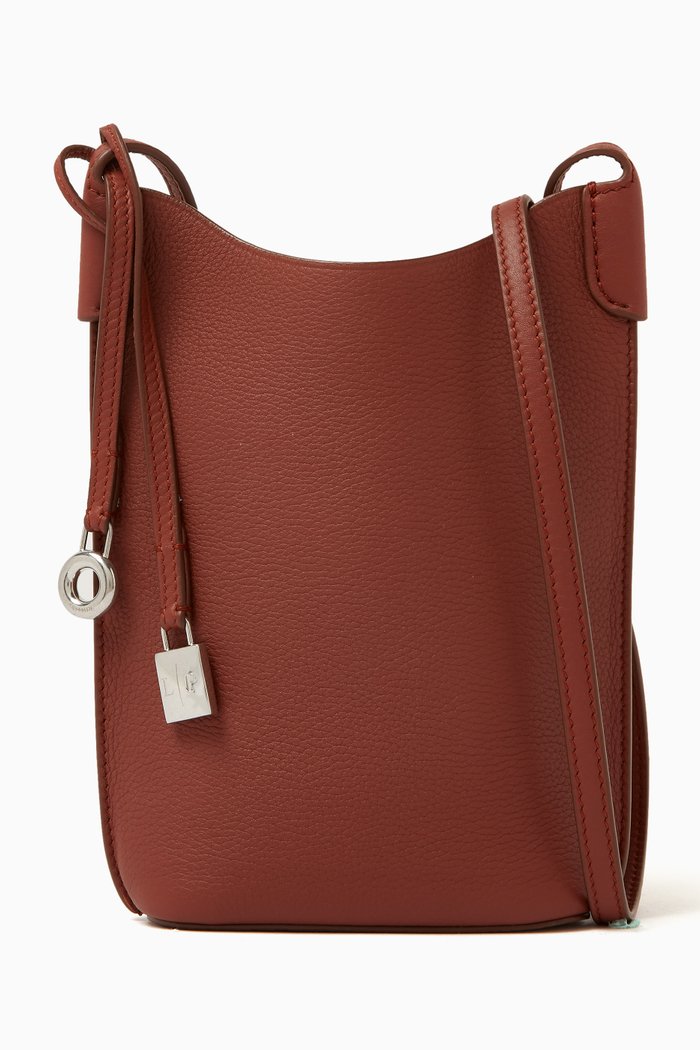 

Bale Phone Case in Calf Leather, Burgundy