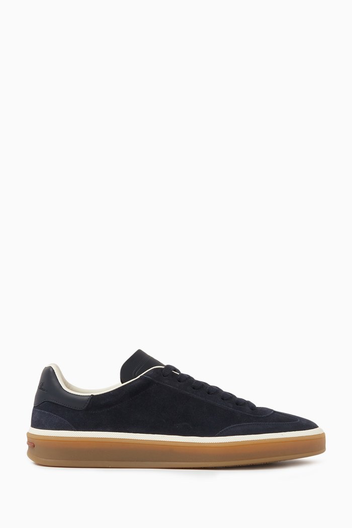 

Tennis Walk Sneakers in Suede, Blue