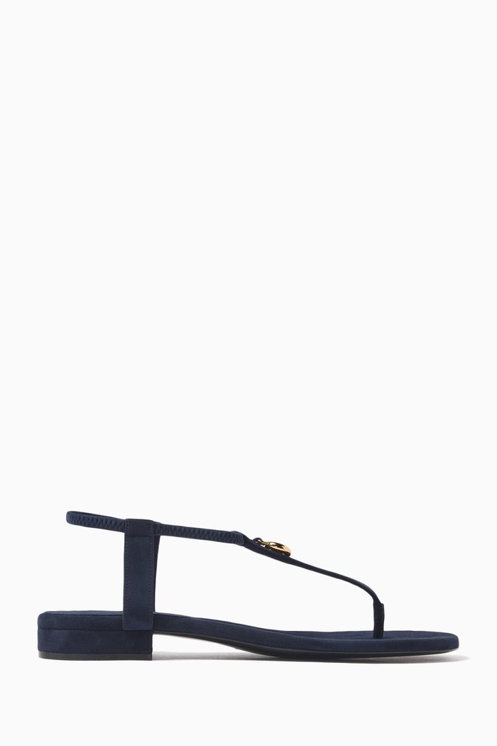 

Mindil Sandals in Suede Leather, Blue