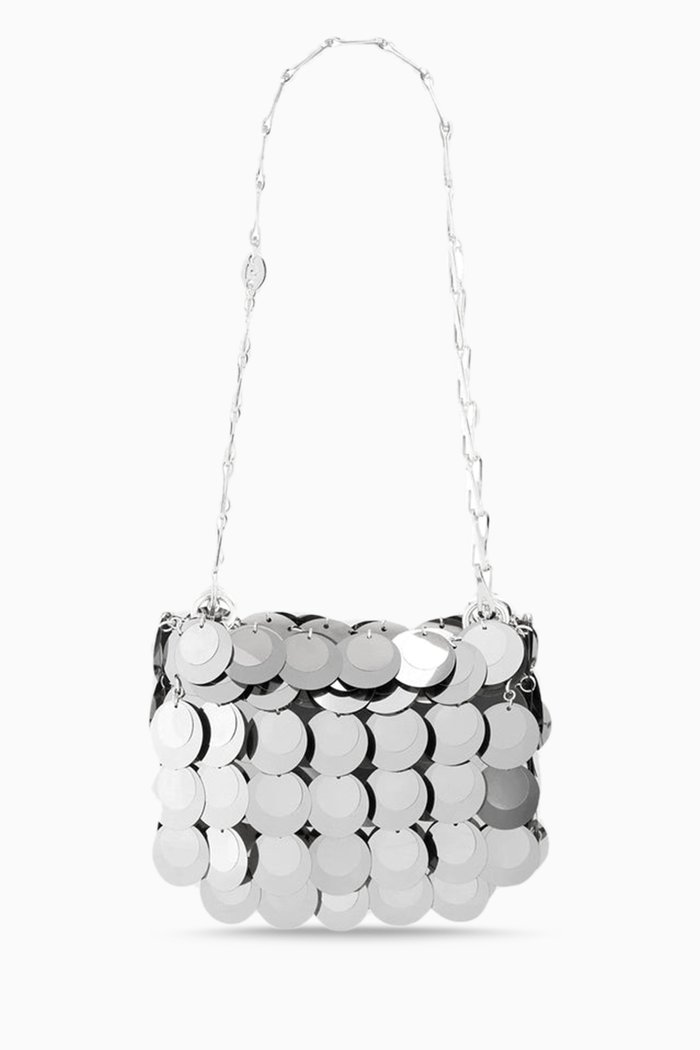 

Mini Sparkle Nano Bag in Sequin, Silver