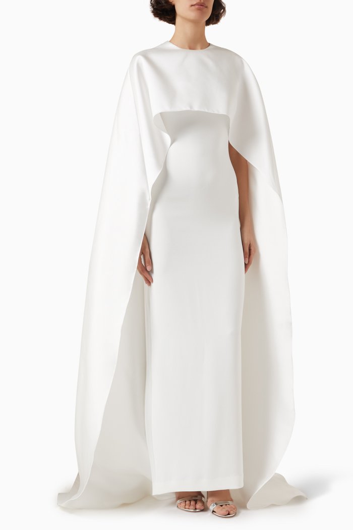 

Leni Maxi Dress in Crepe, Neutral