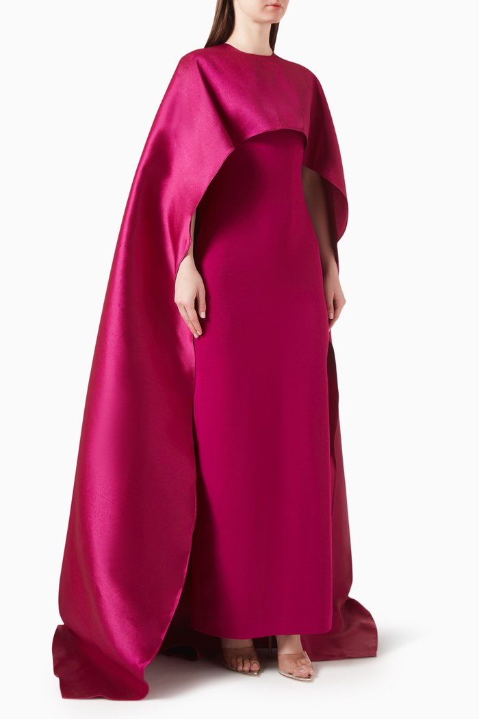 

Leni Maxi Dress in Crepe, Pink