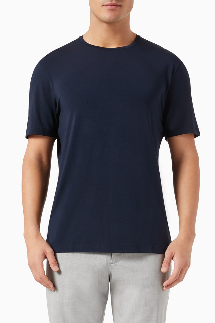 

Dorian T-shirt in Jersey-knit, Blue