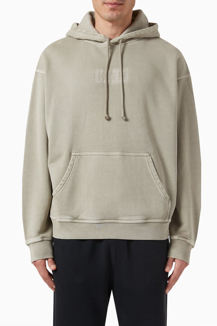 

Classic Logo Nelson Hoodie in Cotton-fleece, Grey