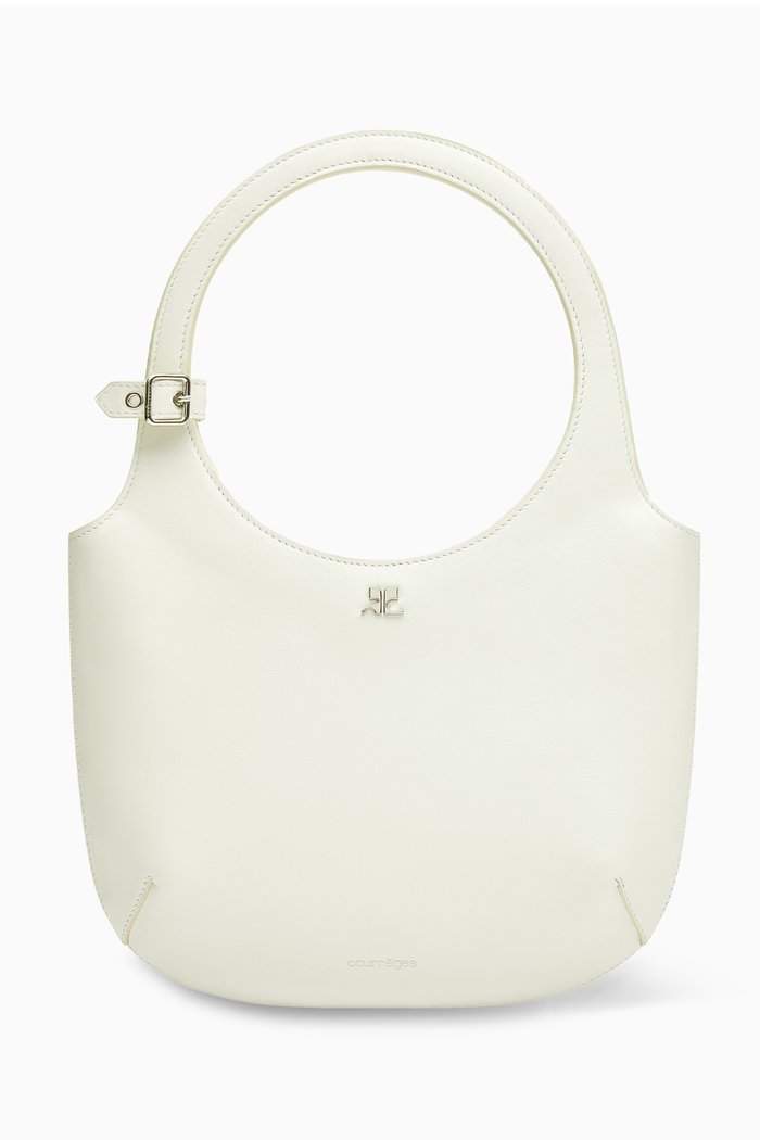 

Holy Tote Bag in Leather, White