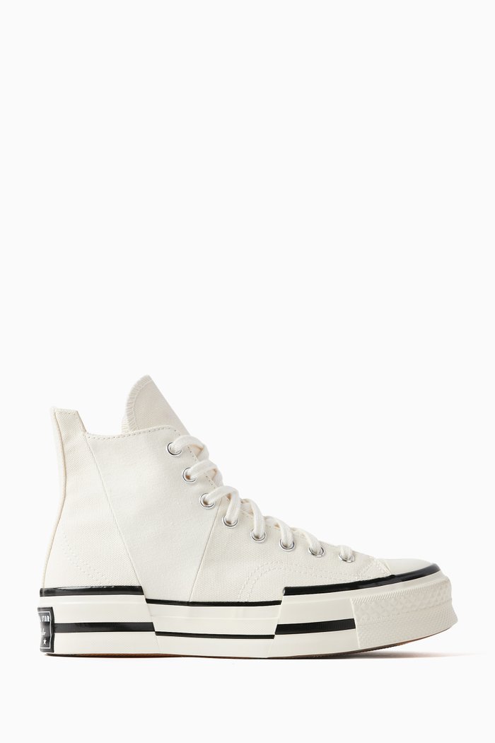 

Unisex Chuck 70 Plus High-top Sneakers in Canvas, White