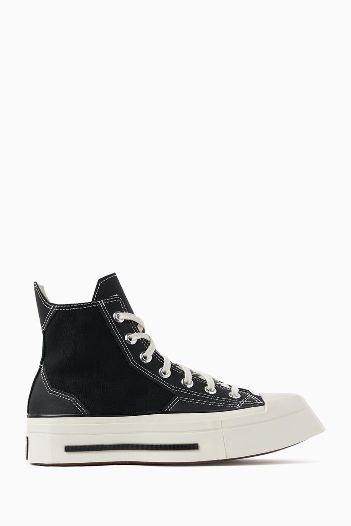 

Chuck 70 De Luxe Squared High-top Sneakers in Canvas, Black