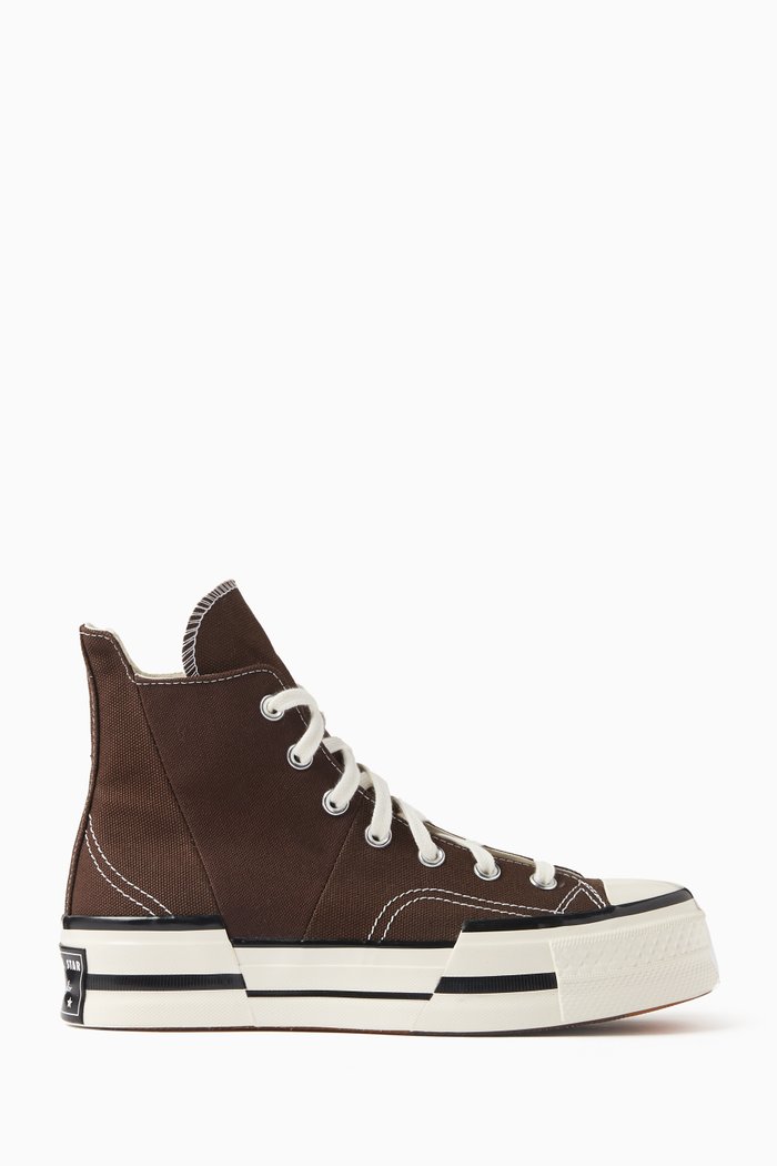 

Unisex Chuck 70 Plus High-top Sneakers in Canvas, Brown