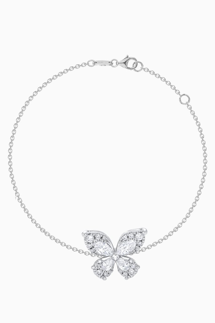 

Flora Diamond Bracelet in 18kt White Gold