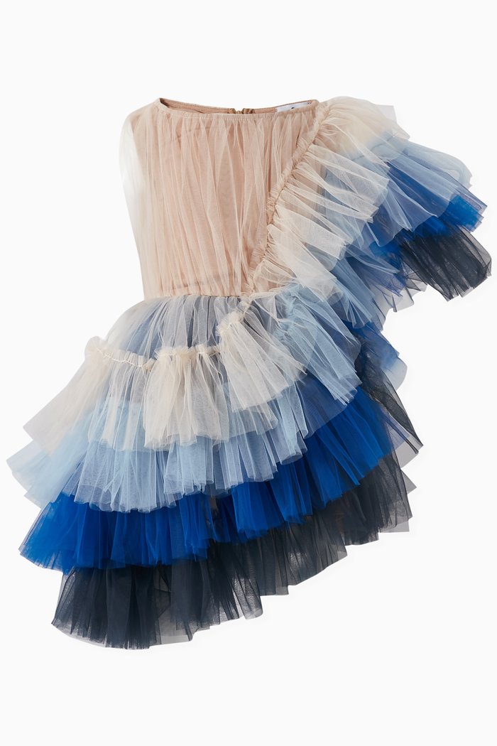 

Ada Dress in Tulle, Blue