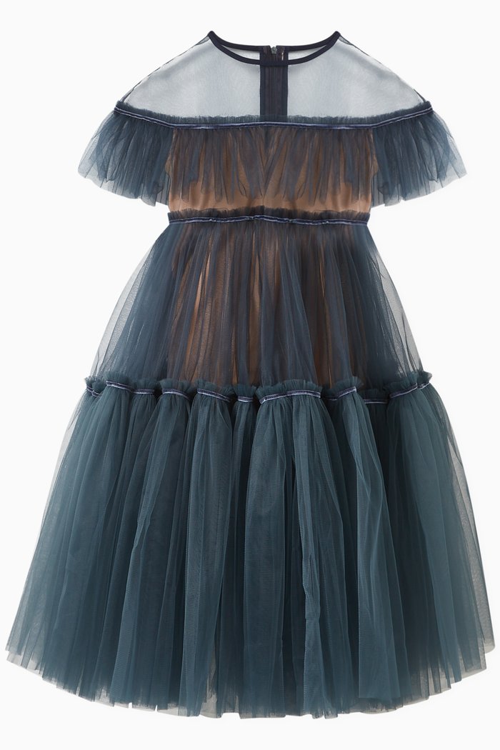 

Sunshine Dress in Tulle, Blue