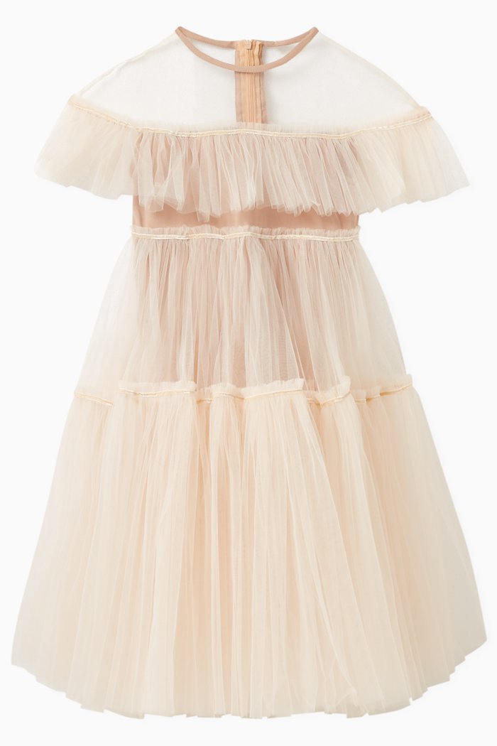 

Sunshine Dress in Tulle, Neutral