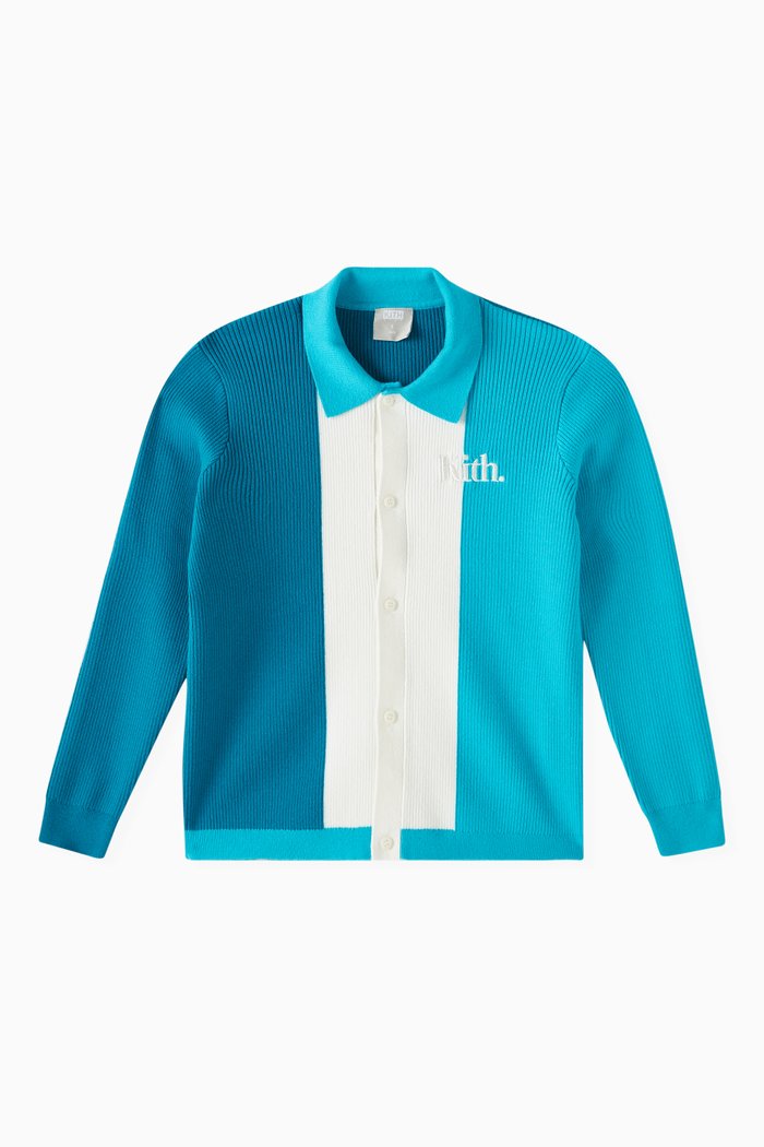 

Tilden Cardigan in Cotton, Blue