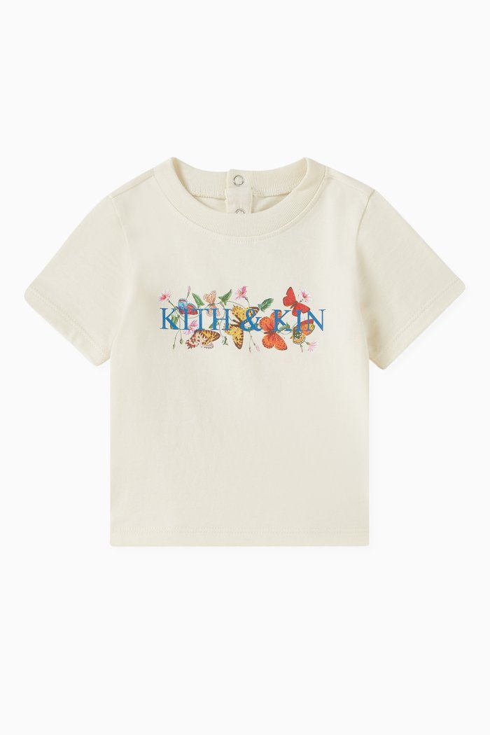

Kith & Kin Butterfly Vintage T-shirt in Cotton Jersey, Neutral