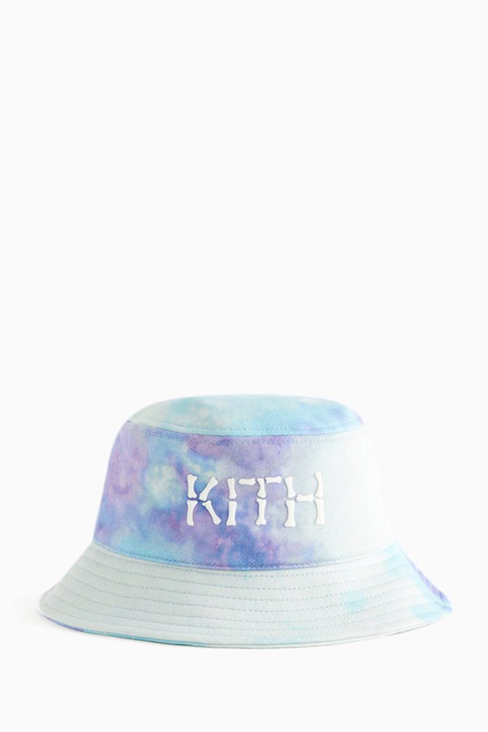 

Glow-In-The-Dark Skeleton Bucket Hat in Cotton Terry, Blue