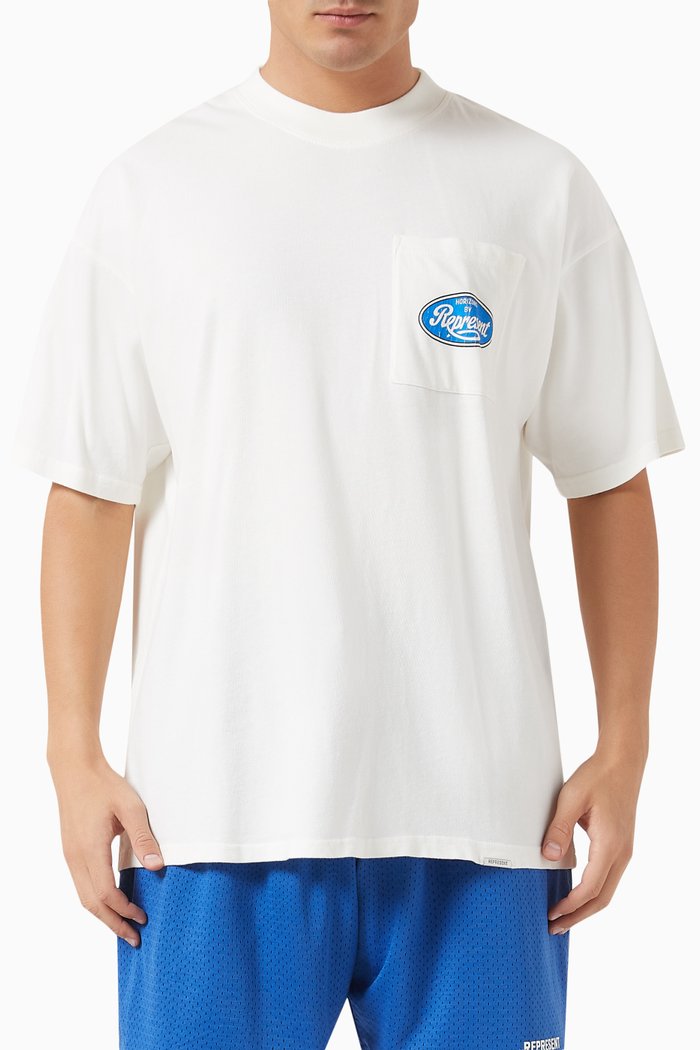

Classic Parts T-shirt in Cotton-jersey, White