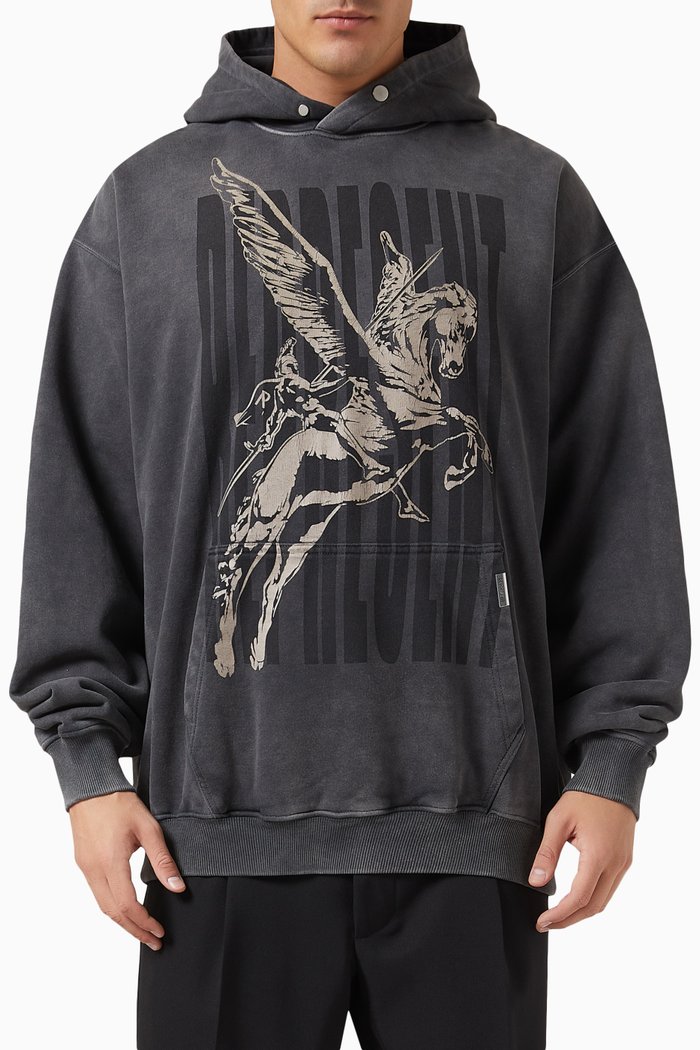 

Spirits Mascot Hoodie in Loopback Jersey, Black