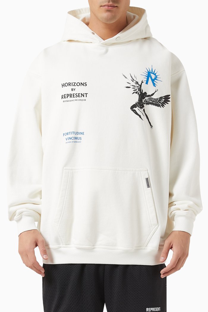 

Icarus Hoodie in Loopback Jersey, White