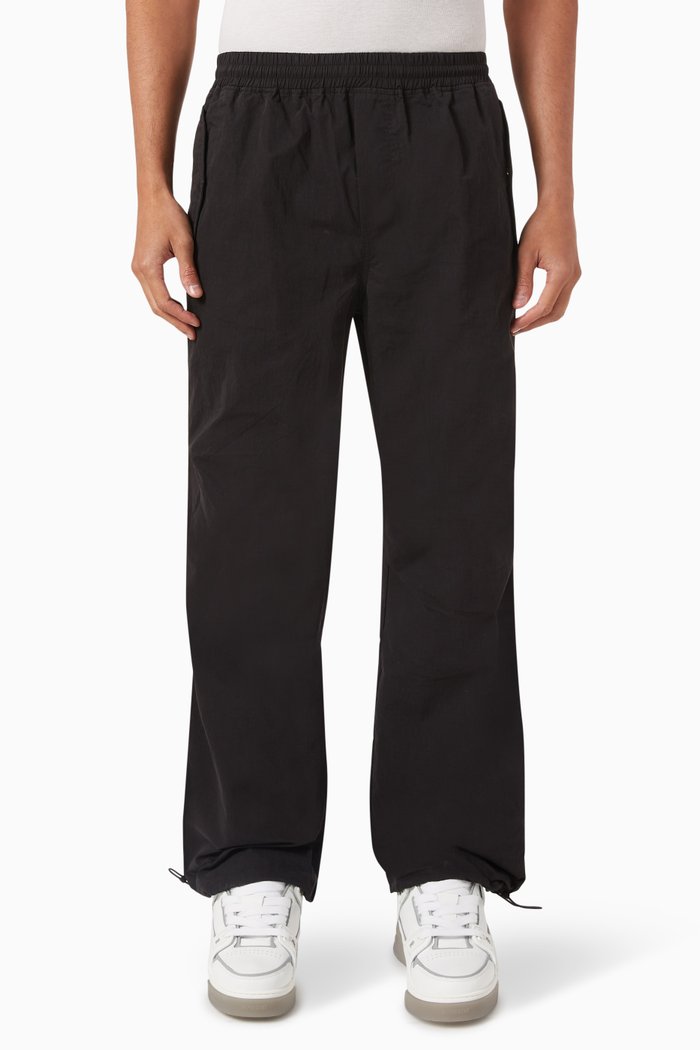 

Ripstop Parachute Pants in Cotton-blend, Black