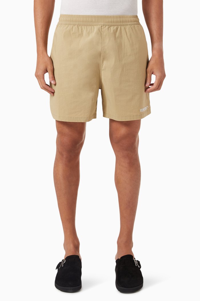 

Drawstring Waistband Shorts in Cotton-blend, Neutral