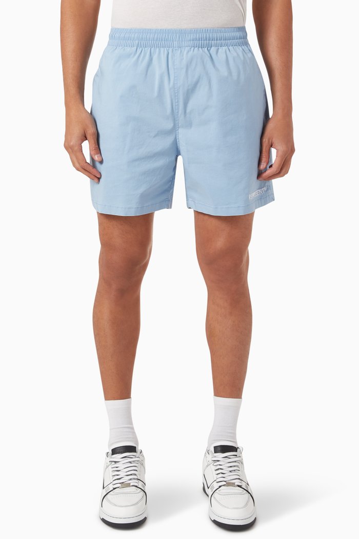 

Drawstring Waistband in Cotton-blend, Blue