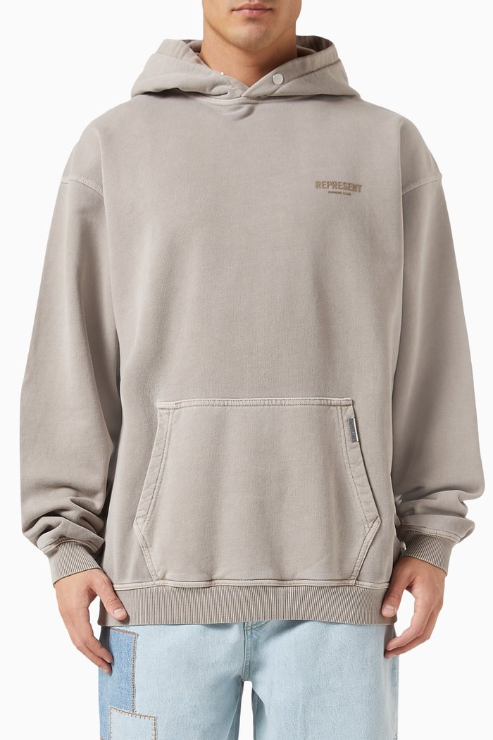 

Owners Club Logo Hoodie in Loopback Jersey, Neutral