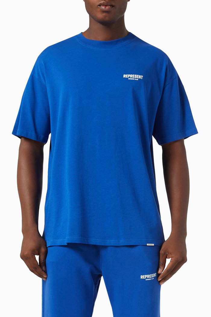 

Owners Club Logo T-shirt in Cotton-jersey, Blue