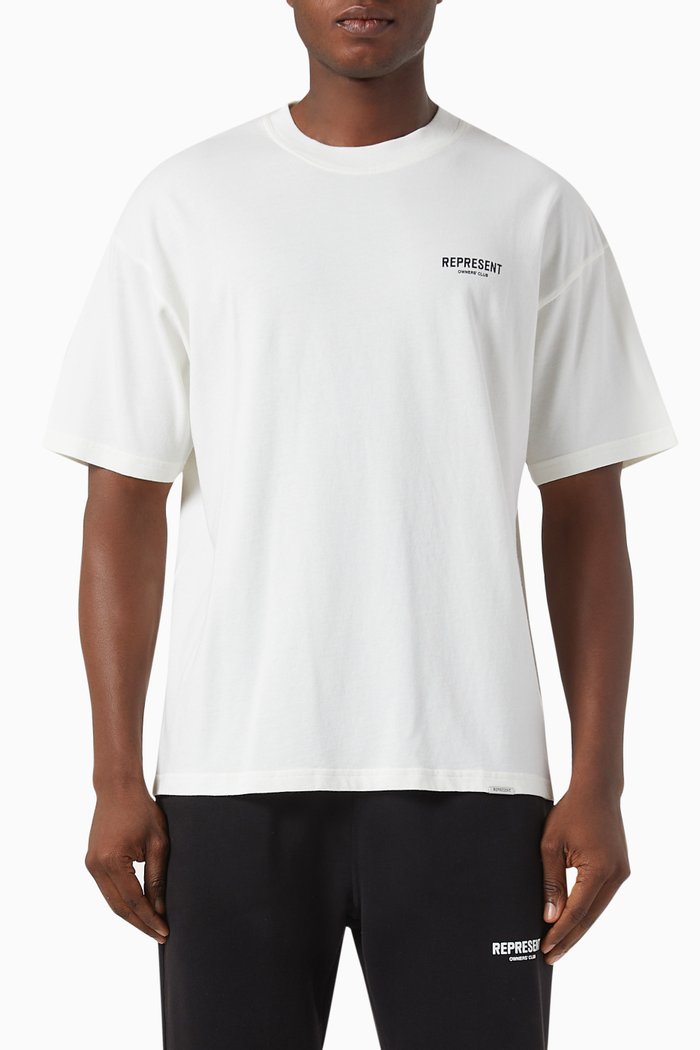 

Owners Club Logo T-shirt in Cotton-jersey, White